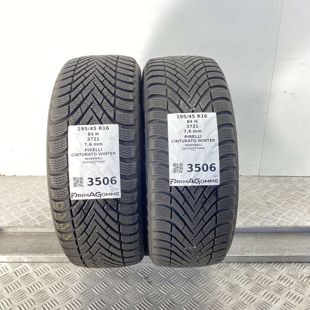 Gomme Usate 195 45 R16 84H Pirelli Cinturato Winter 98% Invernali | Gomme Usate | PrimaGomme.it PNS3506 Foto 1