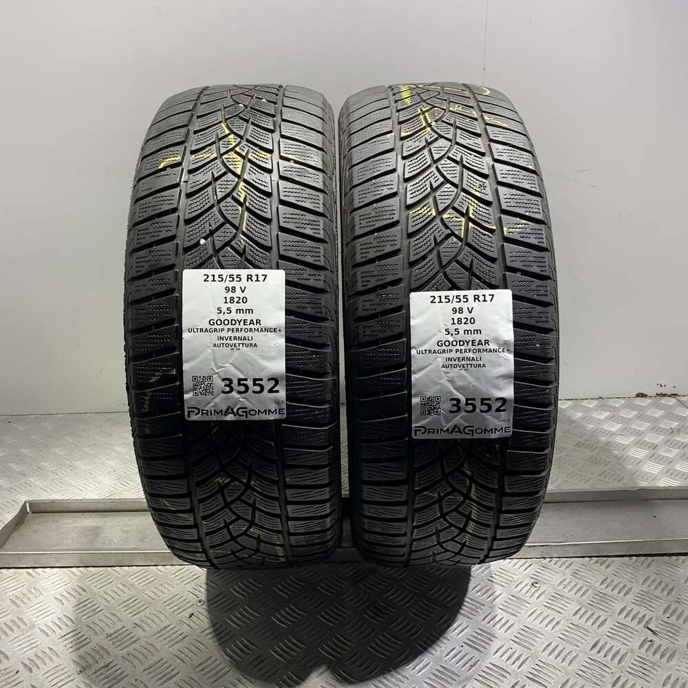 Gomme Usate 215 55 R17 98V XL Goodyear Ultragrip Performance+ 79% Invernali | Gomme Usate | PrimaGomme.it Gomme usate GOODYEAR Ultragrip Performance+ 215/55 R17 98V