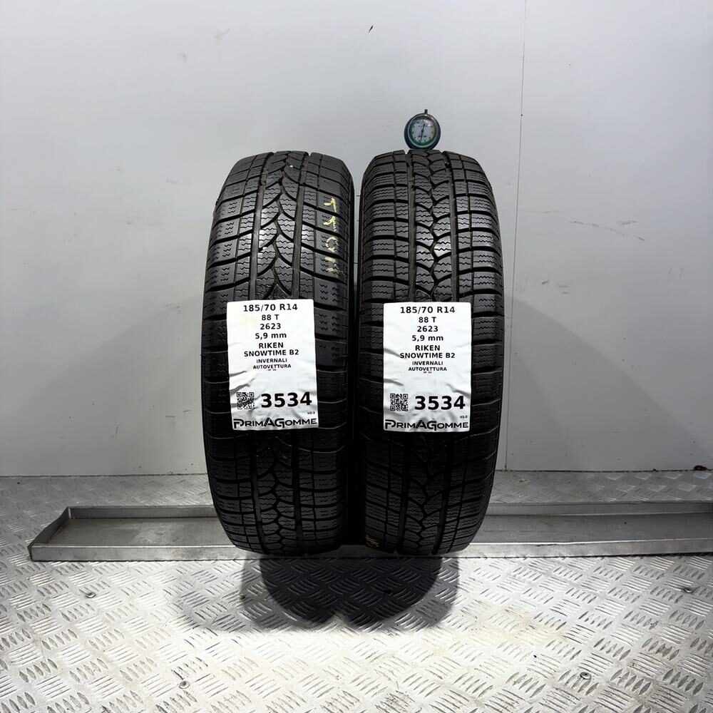 Gomme Usate 185 70 R14 88T Riken Snowtime B2 84% Invernali | Gomme Usate | PrimaGomme.it Gomme usate RIKEN Snowtime B2 185/70 R14 88T