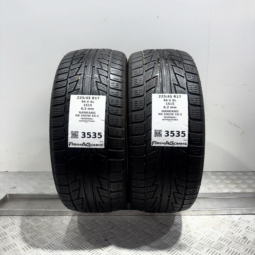 Gomme Usate 225 45 R17 94V XL Nankang NK Snow SV-2 89% Invernali | Gomme Usate | PrimaGomme.it Gomme usate NANKANG NK Snow SV-2 225/45 R17 94V