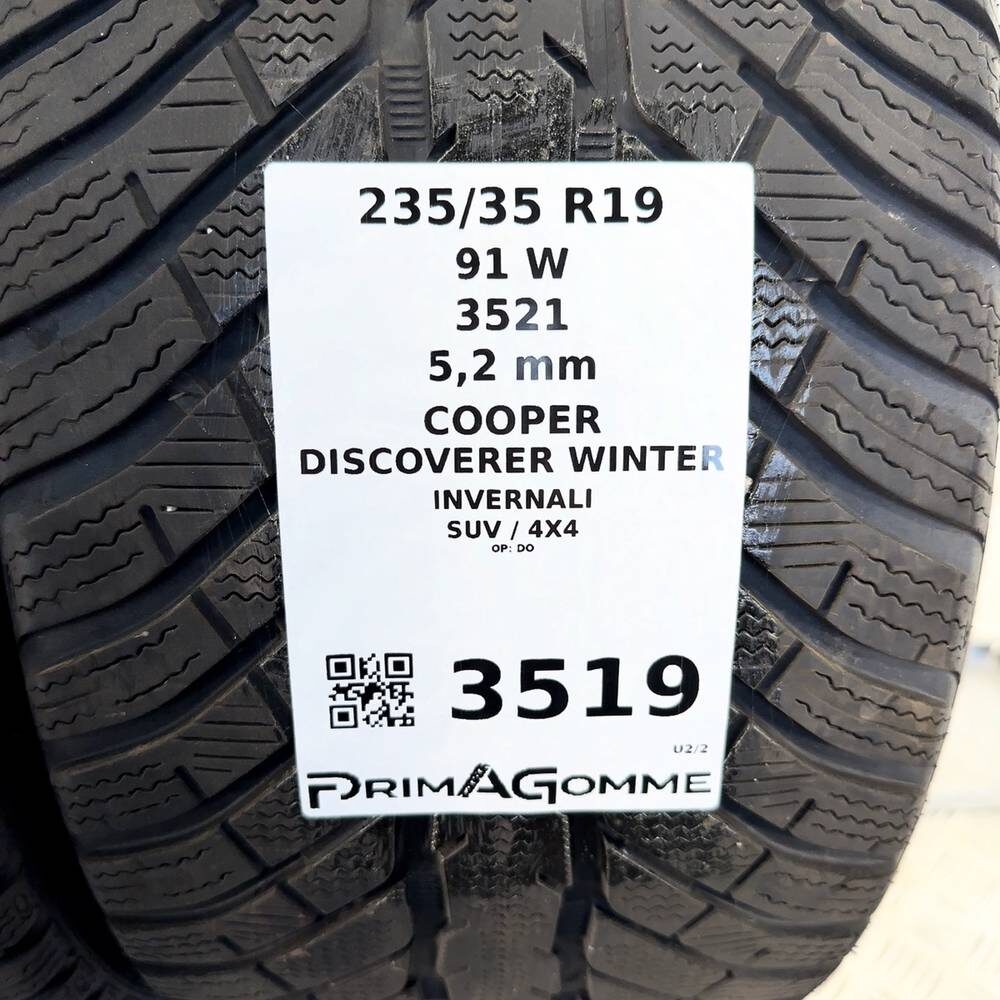 Gomme Usate 235 35 R19 91W XL Cooper Discoverer Winter 74% Invernali | Gomme Usate | PrimaGomme.it PNS3519 Foto 2