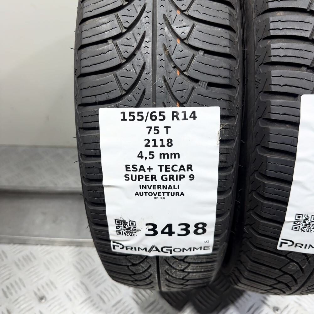 Gomme Usate 155 65 R14 75T Esa+ Tecar Super Grip 9 Invernali | Gomme Usate | PrimaGomme.it ESA+ TECAR Super Grip 9 155/65 R14 75T, dettaglio fotografico 3