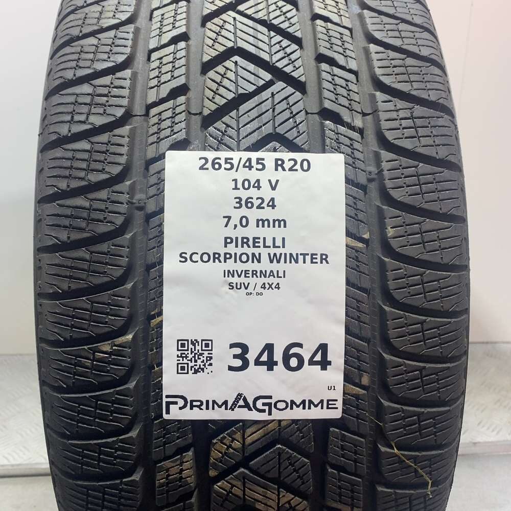 Gomma usata PIRELLI Scorpion Winter 265/45 R20 104V – foto 03 | Prima Gomme PIRELLI Scorpion Winter 265/45 R20 104V, dettaglio fotografico 3