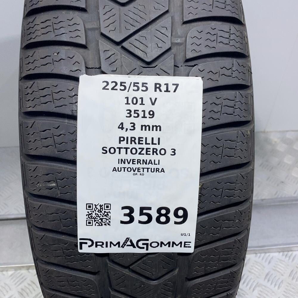 Gomma usata PIRELLI Sottozero 3 225/55 R17 101V – foto 03 | Prima Gomme PIRELLI Sottozero 3 225/55 R17 101V, dettaglio fotografico 3