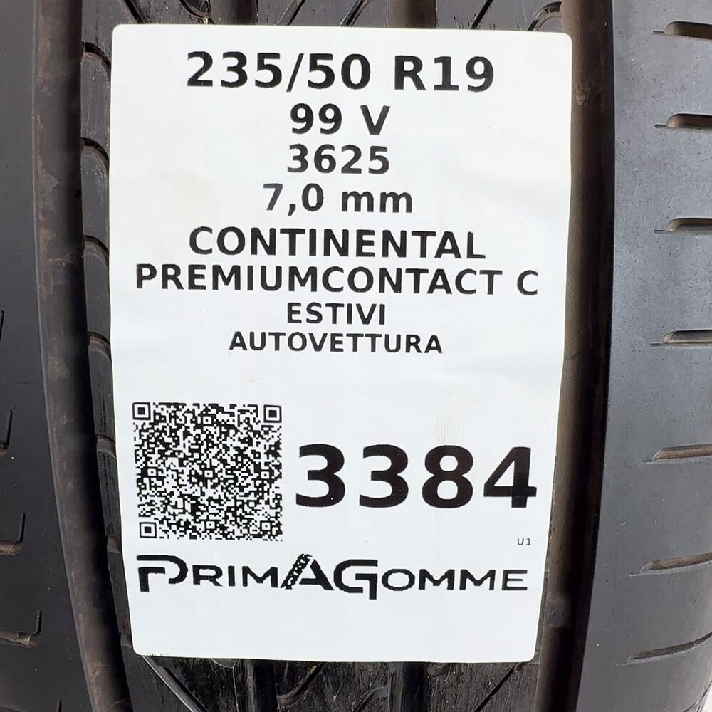 Gomma Usata 235 50 R19 99V CONTINENTAL PREMIUMCONTACT C 98% Estivo | Gomme Usate | PrimaGomme.it PNS3384 Foto 3