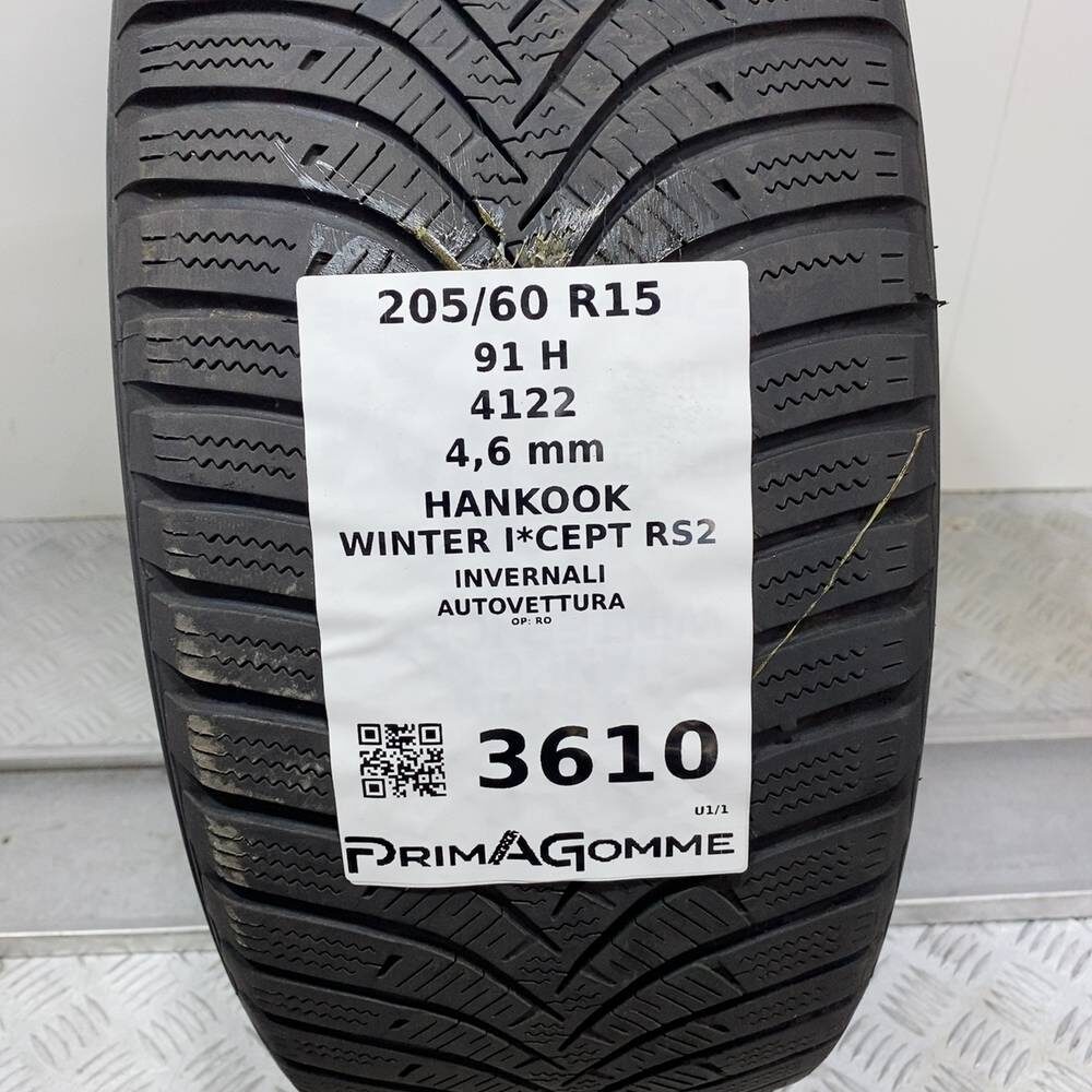 Gomma usata HANKOOK Winter I*Cept RS2 205/60 R15 91H – foto 03 | Prima Gomme HANKOOK Winter I*Cept RS2 205/60 R15 91H, dettaglio fotografico 3