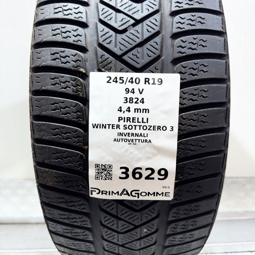 Gomma usata PIRELLI Winter Sottozero 3 245/40 R19 94V – foto 03 | Prima Gomme PIRELLI Winter Sottozero 3 245/40 R19 94V, dettaglio fotografico 3