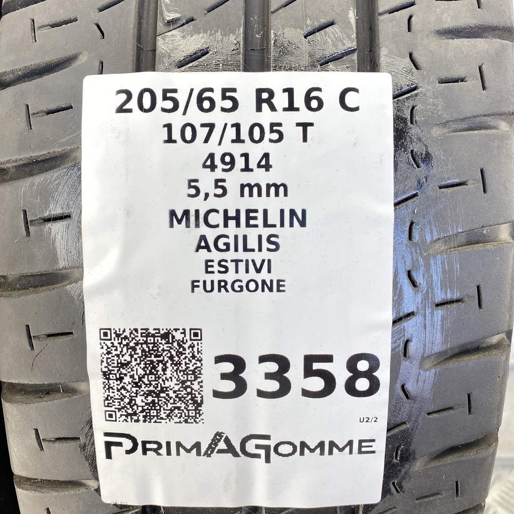 Gomme Usate 205 65 R16C 107/105T MICHELIN AGILIS 79% Estive | Gomme Usate | PrimaGomme.it Gomme usate 205 65 R16C MICHELIN AGILIS - foto 3