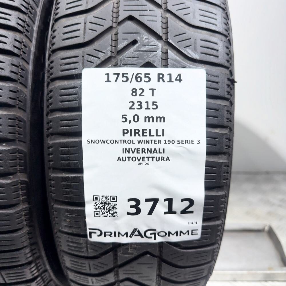 Gomme usate PIRELLI Snowcontrol Winter 190 Serie 3 175/65 R14 82T – foto 03 | Prima Gomme PIRELLI Snowcontrol Winter 190 Serie 3 175/65 R14 82T, dettaglio fotografico 3