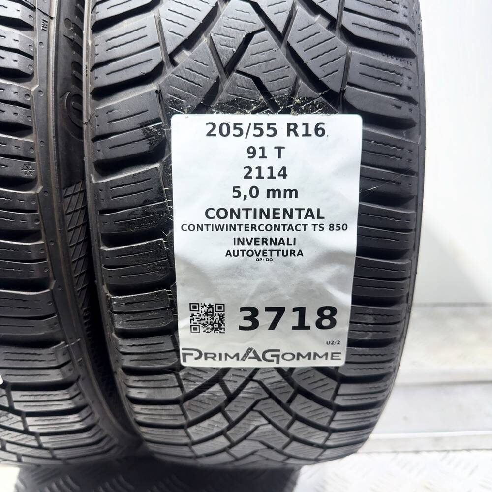 Gomme Usate 205 55 R16 91T Continental Contiwintercontact TS 850 71% Invernali | Gomme Usate | PrimaGomme.it CONTINENTAL Contiwintercontact TS 850 205/55 R16 91T, dettaglio fotografico 3