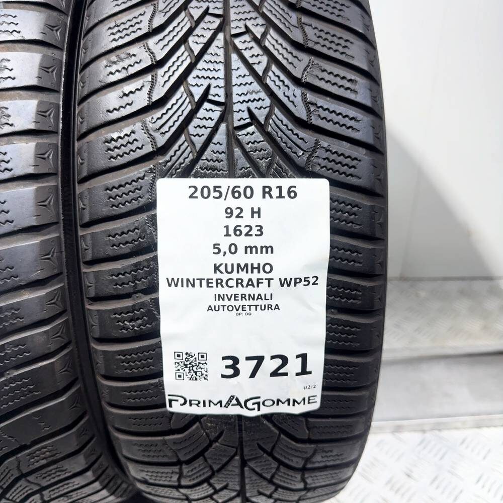 Gomme Usate 205 60 R16 92H Kumho Wintercraft WP52 71% Invernali | Gomme Usate | PrimaGomme.it Kumho Wintercraft WP52 205/60 R16 92H, dettaglio fotografico 3