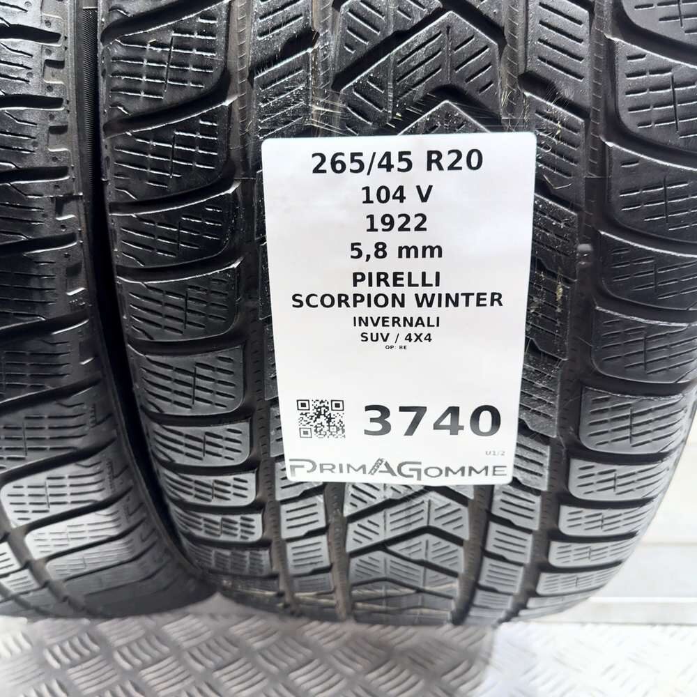 Gomme usate PIRELLI Scorpion Winter 265/45 R20 104V – foto 03 | Prima Gomme PIRELLI Scorpion Winter 265/45 R20 104V, dettaglio fotografico 3
