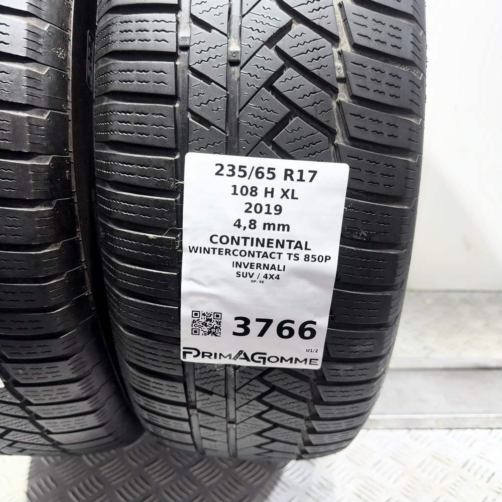 Gomme usate CONTINENTAL Wintercontact TS 850P 235/65 R17 108H – foto 03 | Prima Gomme CONTINENTAL Wintercontact TS 850P 235/65 R17 108H, dettaglio fotografico 3