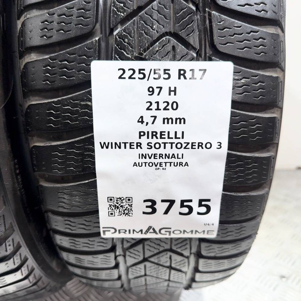 Gomme Usate 225 55 R17 97H Pirelli Winter Sottozero 3 Invernali | Gomme Usate | PrimaGomme.it PIRELLI Winter Sottozero 3 225/55 R17 97H, dettaglio fotografico 3