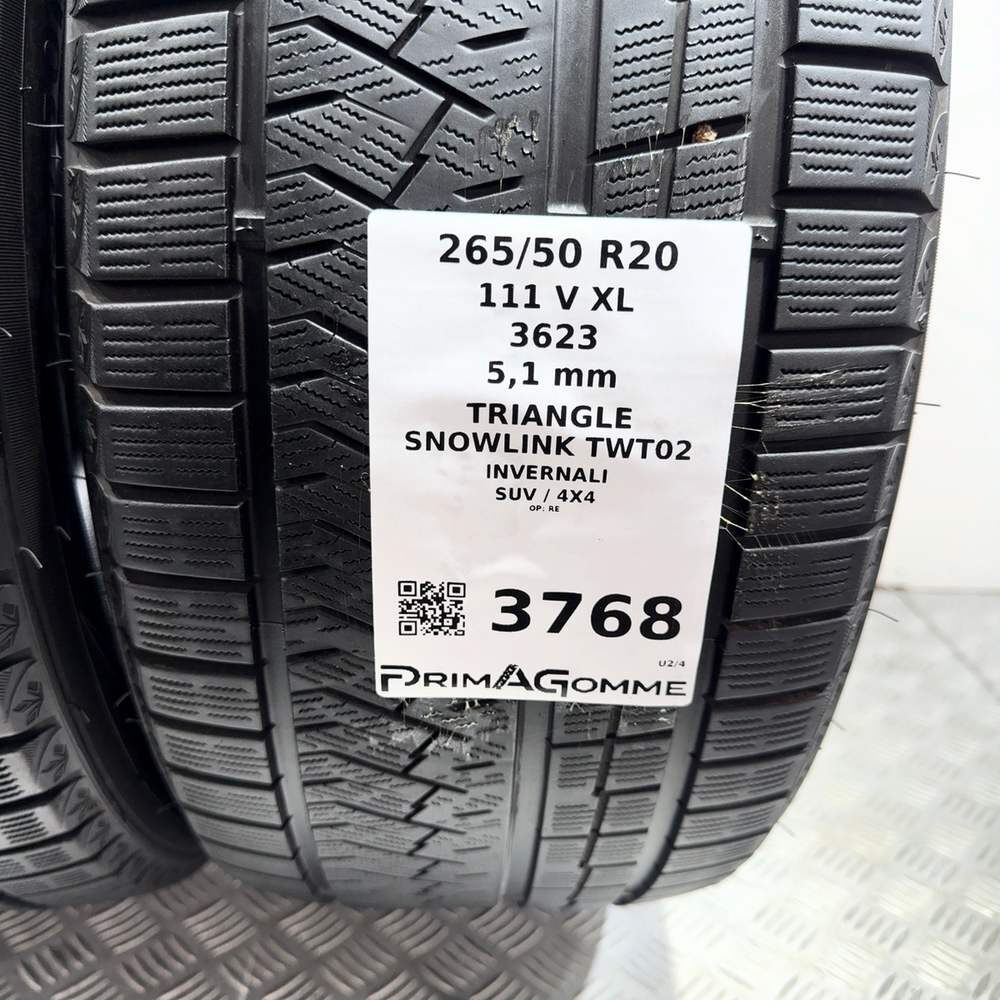 Gomme Usate 265 50 R20 111V XL Triangle Snowlink Twt02 73% Invernali | Gomme Usate | PrimaGomme.it Triangle Snowlink Twt02 265/50 R20 111V, dettaglio fotografico 3
