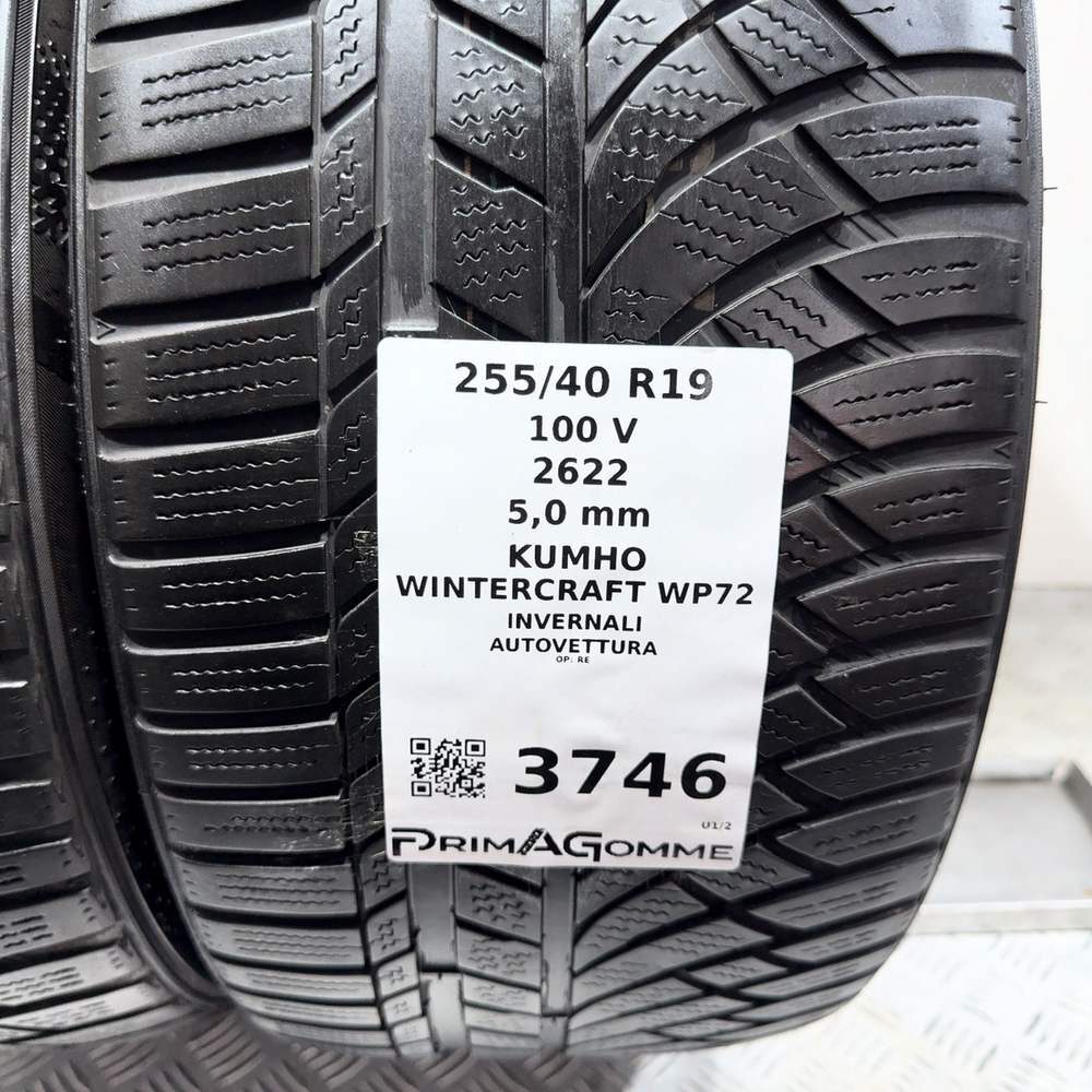 Gomme Usate 255 40 R19 100V Kumho Wintercraft WP72 71% Invernali | Gomme Usate | PrimaGomme.it Kumho Wintercraft WP72 255/40 R19 100V, dettaglio fotografico 3