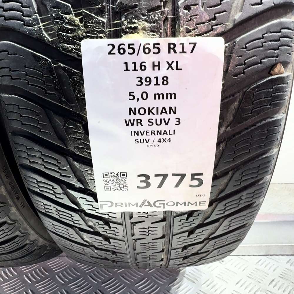 Gomme Usate 265 65 R17 116H XL Nokian WR SUV 3 71% Invernali | Gomme Usate | PrimaGomme.it NOKIAN WR SUV 3 265/65 R17 116H, dettaglio fotografico 3