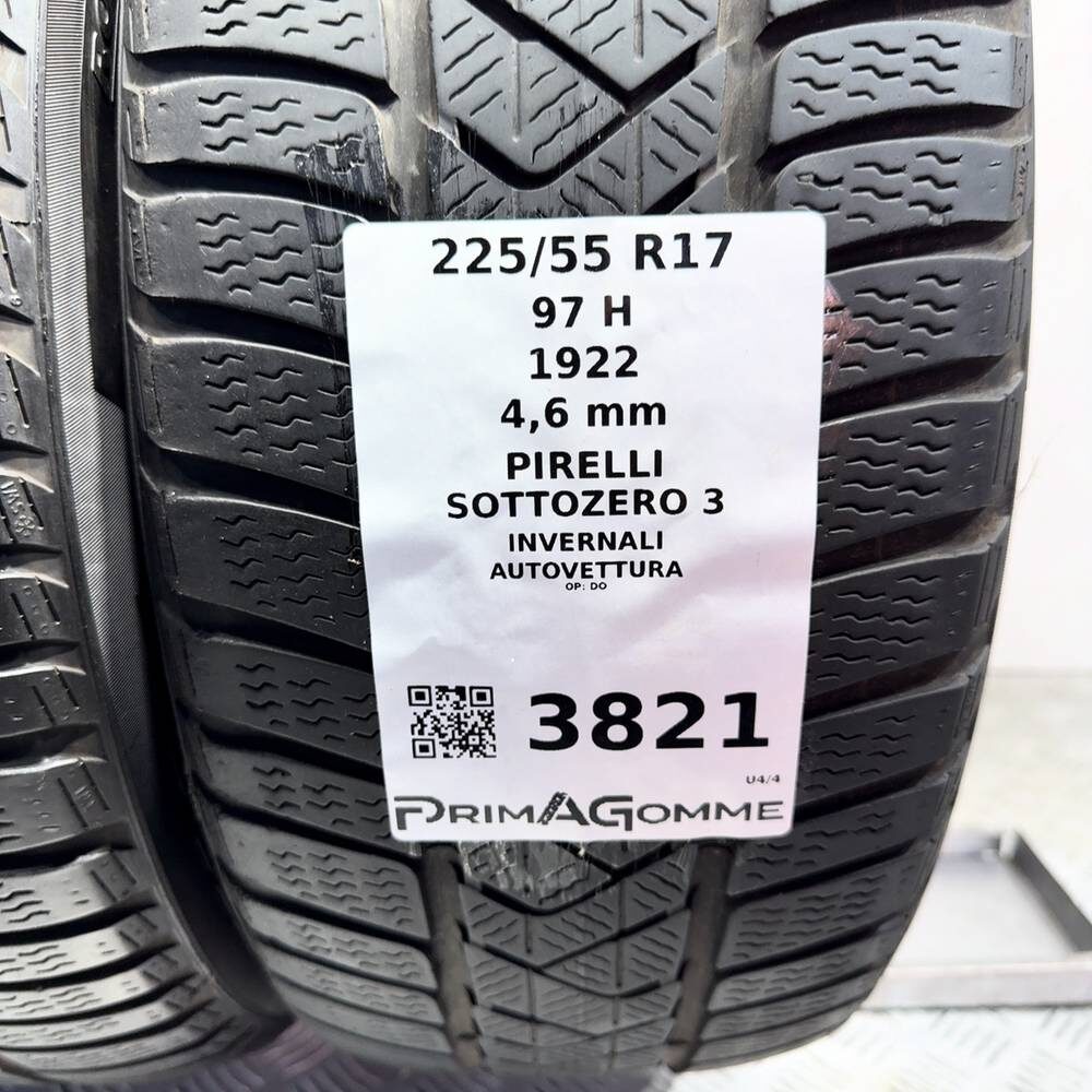 Gomme Usate 225 55 R17 97H Pirelli Sottozero 3 Invernali | Gomme Usate | PrimaGomme.it PIRELLI Sottozero 3 225/55 R17 97H, dettaglio fotografico 3