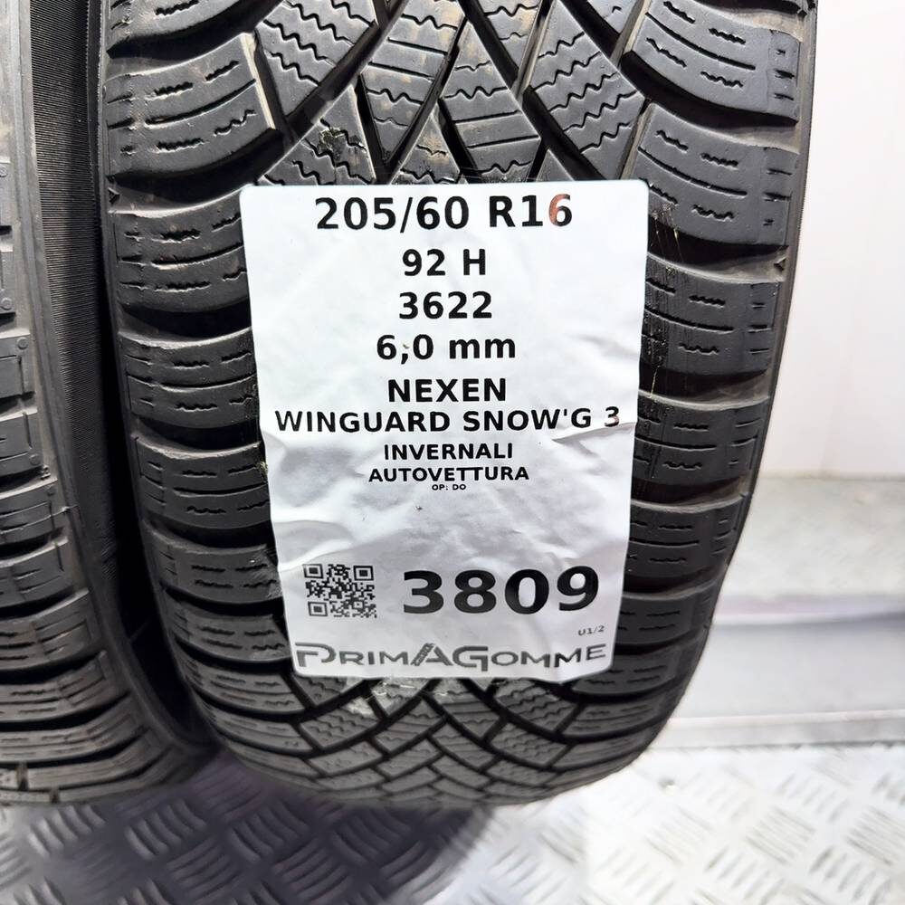 Gomme Usate 205 60 R16 92H Nexen Winguard Snow'G 3 86% Invernali | Gomme Usate | PrimaGomme.it Nexen Winguard Snow'G 3 205/60 R16 92H, dettaglio fotografico 3