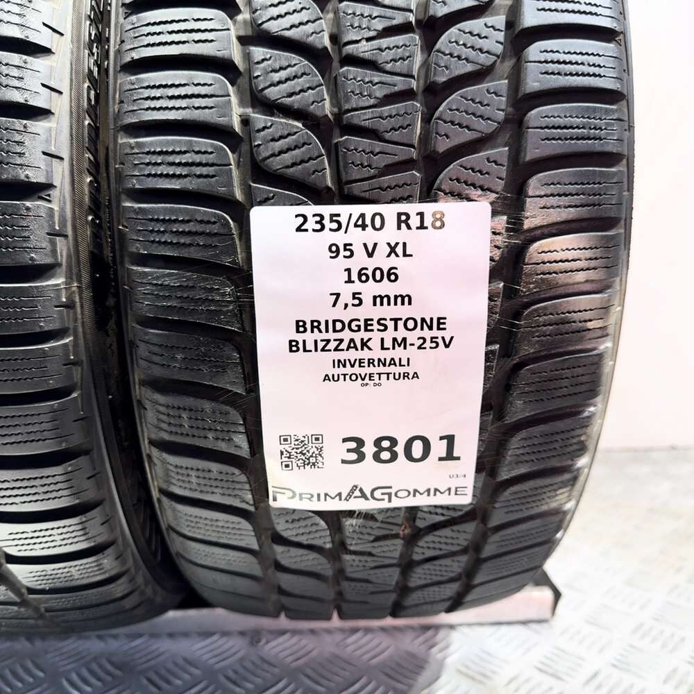Gomme Usate 235 40 R18 95V XL Bridgestone Blizzak LM-25V 98% Invernali | Gomme Usate | PrimaGomme.it BRIDGESTONE Blizzak LM-25V 235/40 R18 95V, dettaglio fotografico 3