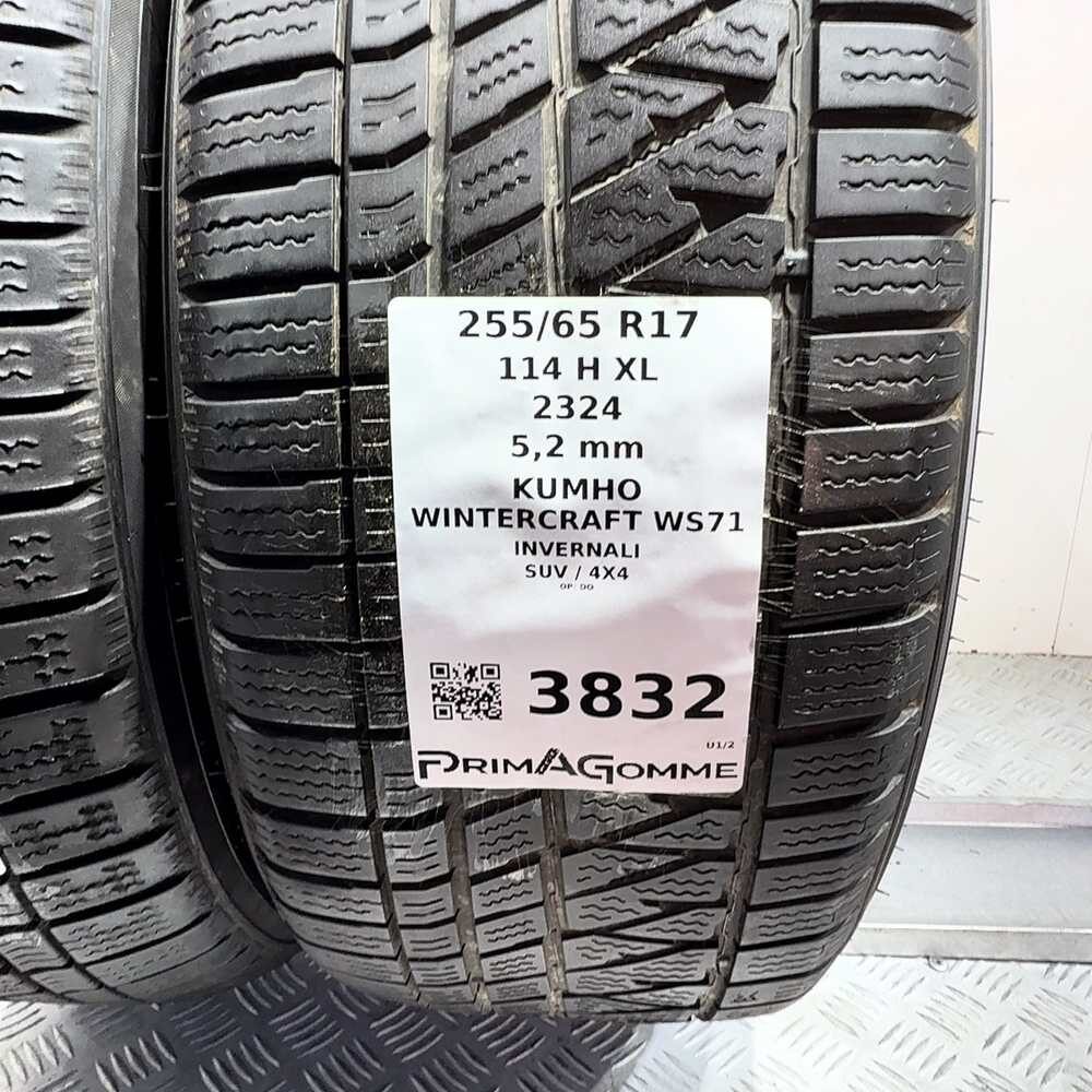 Gomme Usate 255 65 R17 114H XL Kumho Wintercraft WS71 74% Invernali | Gomme Usate | PrimaGomme.it Kumho Wintercraft WS71 255/65 R17 114H, dettaglio fotografico 3