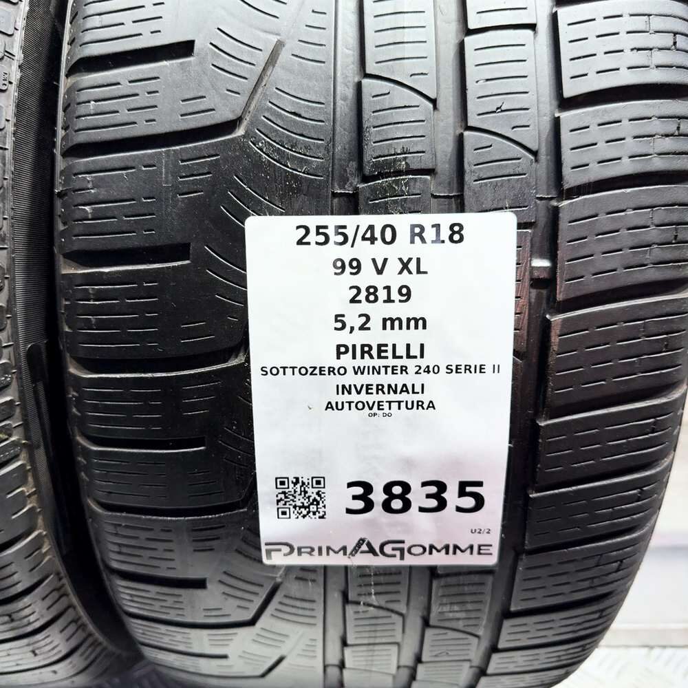 Gomme Usate 255 40 R18 99V XLPirelli Sottozero Winter 240 Serie II Invernali | Gomme Usate | PrimaGomme.it PIRELLI Sottozero Winter 240 Serie II 255/40 R18 99V, dettaglio fotografico 3
