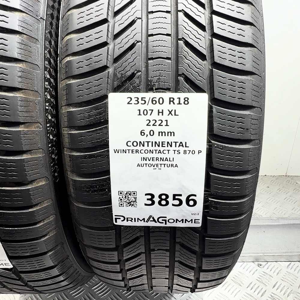 Gomme Usate 235 60 R18 107H XL Continental Wintercontact TS 870 P 86% Invernali | Gomme Usate | PrimaGomme.it CONTINENTAL Wintercontact TS 870 P 235/60 R18 107H, dettaglio fotografico 3