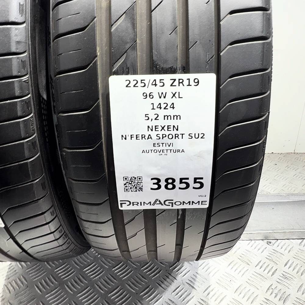 Gomme Usate 225 45 ZR19 XL 96W Nexen N'Fera Sport SU2 74% Estive | Gomme Usate | PrimaGomme.it Nexen N'Fera Sport SU2 225/45 ZR19 96W: fino a 270 km/h, dettaglio fotografico 3