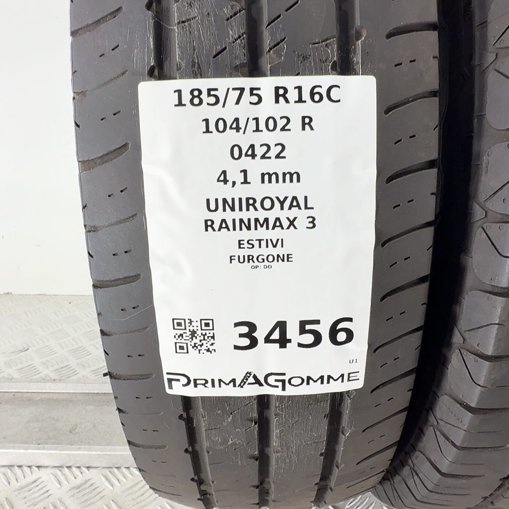 Gomme Usate 185 75 R16C 104/102R UNIROYAL RAINMAX 3 Estive | Gomme Usate | PrimaGomme.it PNS3456 Foto 3