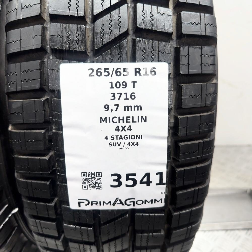 Gomme Usate 265 65 R16 109T Michelin 4X4 98% 4 Stagioni | Gomme Usate | PrimaGomme.it MICHELIN 4X4 265/65 R16 109T, dettaglio fotografico 3