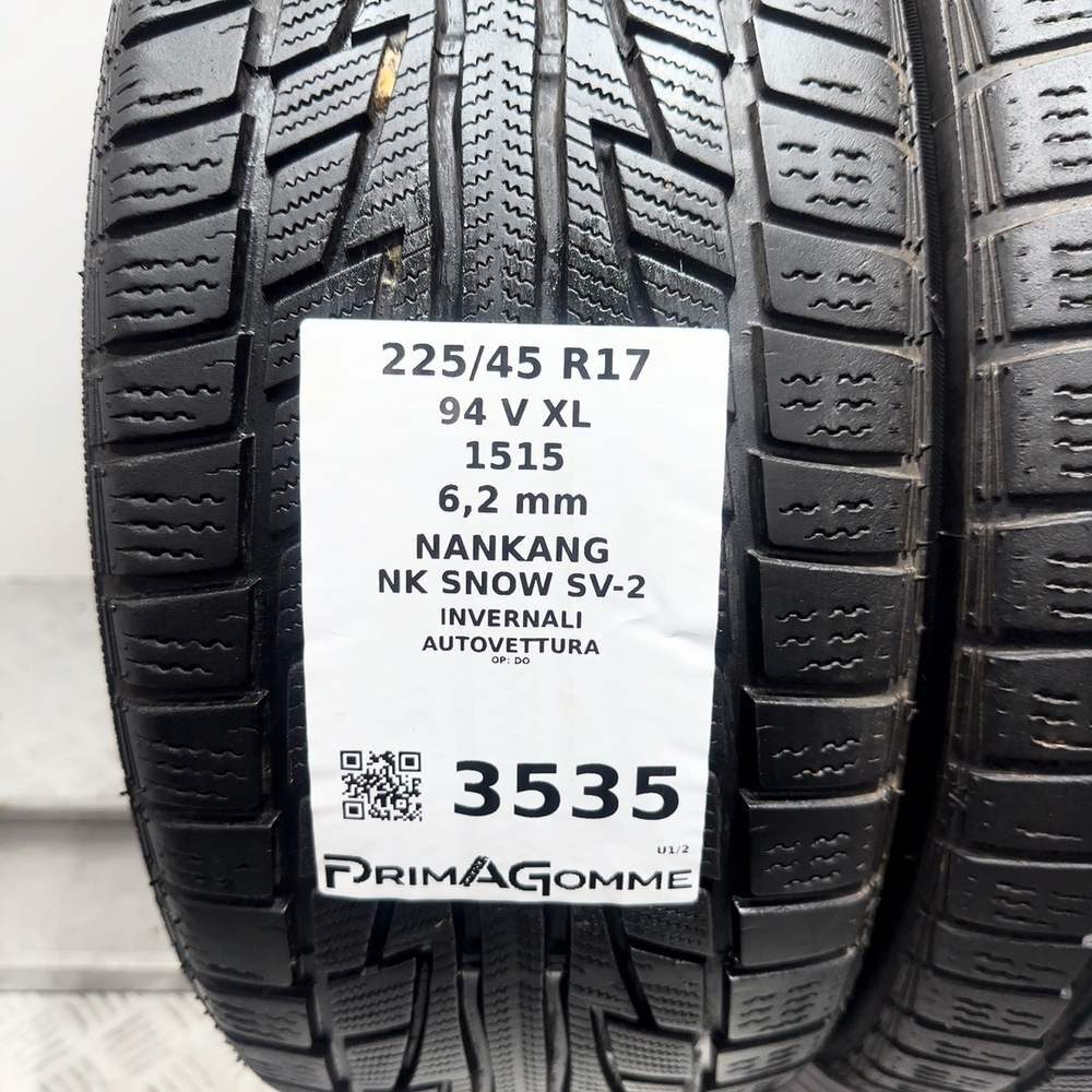 Gomme Usate 225 45 R17 94V XL Nankang NK Snow SV-2 89% Invernali | Gomme Usate | PrimaGomme.it NANKANG NK Snow SV-2 225/45 R17 94V, dettaglio fotografico 3