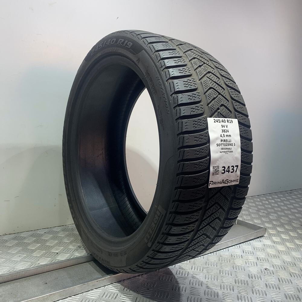 Gomma usata PIRELLI Sottozero 3 245/40 R19 94V – foto 04 | Prima Gomme PIRELLI Sottozero 3 245/40 R19 94V, dettaglio fotografico 4