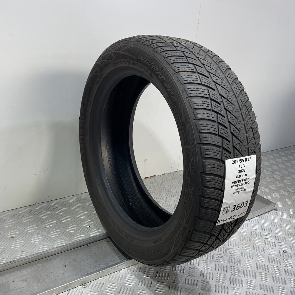 Gomma usata Vredestein Wintrac Pro 205/55 R17 95V – foto 04 | Prima Gomme Vredestein Wintrac Pro 205/55 R17 95V, dettaglio fotografico 4