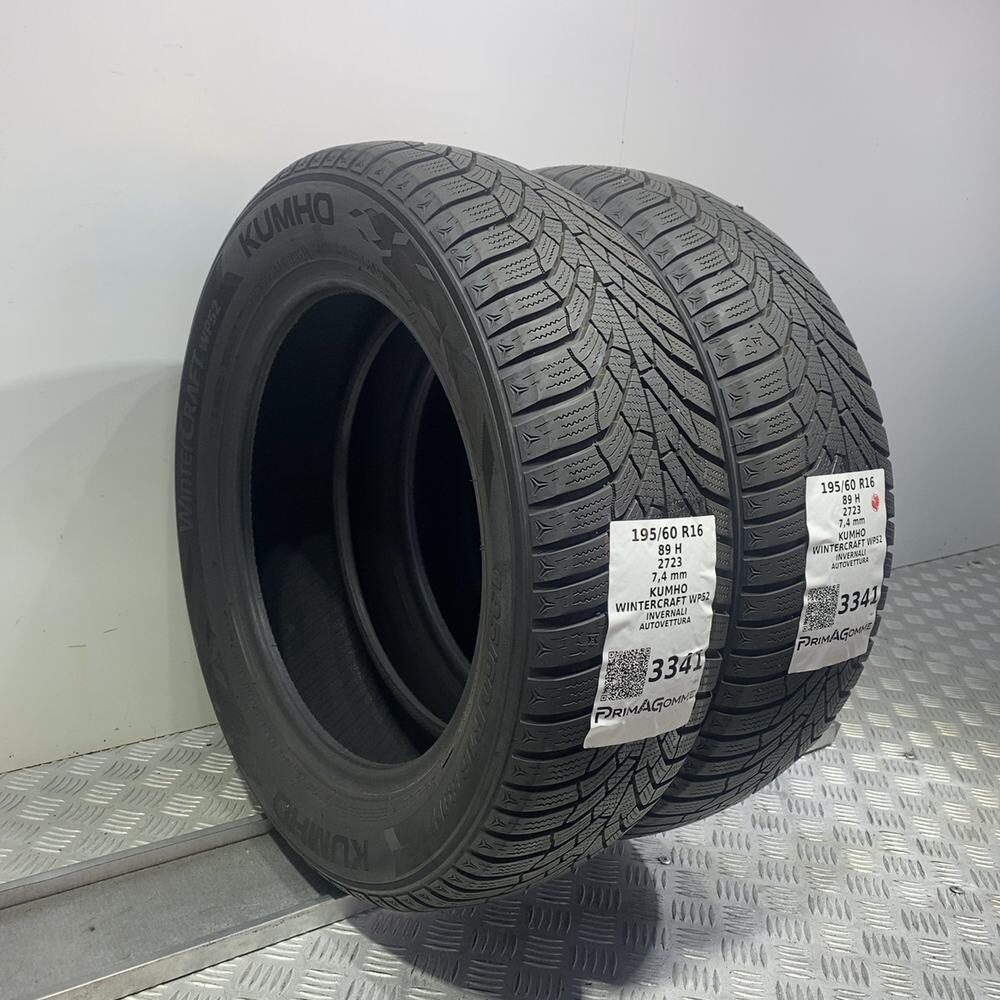 Gomme Usate 195 60 R16 89H Kumho Wintercraft WP52 98% Invernali | Gomme Usate | PrimaGomme.it Kumho Wintercraft WP52 195/60 R16 89H, dettaglio fotografico 5