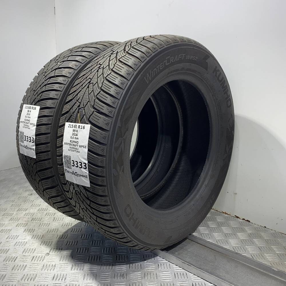 Gomme Usate 215 60 R16 99H Kumho Wintercraft WP52 94% Invernali | Gomme Usate | PrimaGomme.it Kumho Wintercraft WP52 215/60 R16 99H, dettaglio fotografico 5