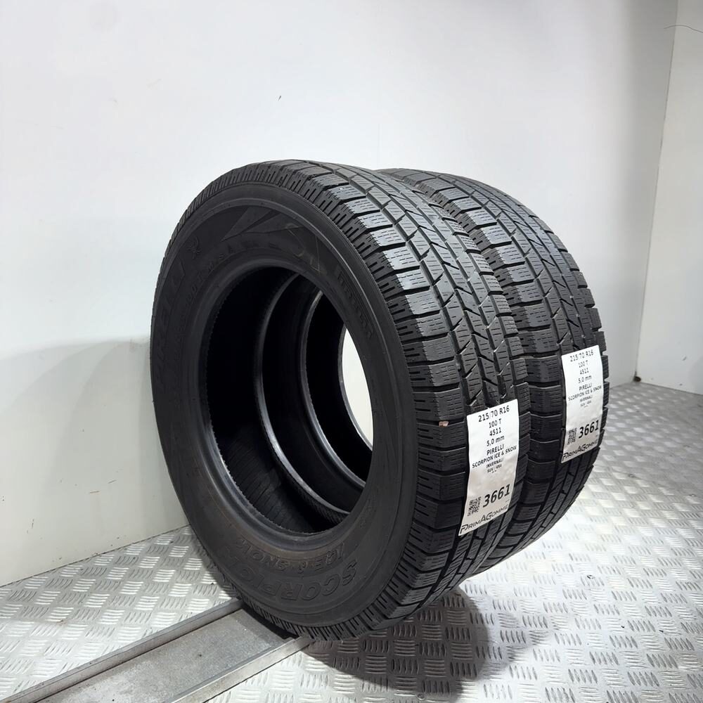 Gomme usate PIRELLI Scorpion Ice & Snow 215/70 R16 100T – foto 05 | Prima Gomme PIRELLI Scorpion Ice & Snow 215/70 R16 100T, dettaglio fotografico 5