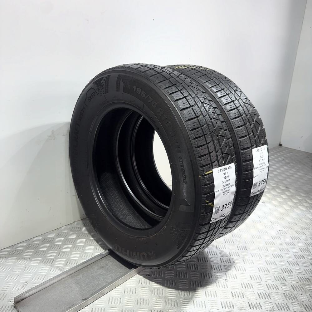 Gomme Usate 195 70 R16 94H Kumho Wintercraft WS71 SUV 73% Invernali | Gomme Usate | PrimaGomme.it Kumho Wintercraft WS71 SUV 195/70 R16 94H, dettaglio fotografico 5