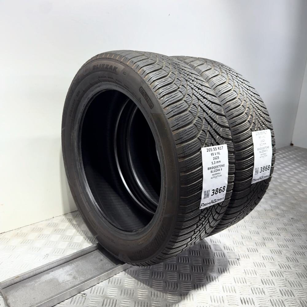 Gomme Usate 205 55 R17 XL 95V Bridgestone Blizzak 6 76% Invernali | Gomme Usate | PrimaGomme.it BRIDGESTONE Blizzak 6 205/55 R17 95V, dettaglio fotografico 5
