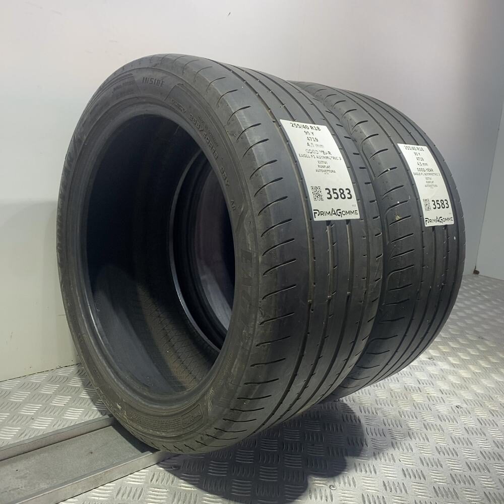 Gomme Usate 255 40 R18 95Y Good Year Eagle F1 Asymmetric 3 RunFlat Estive | Gomme Usate | PrimaGomme.it GOOD YEAR EAGLE F1 ASYMMETRIC 3 255/40 R18 95Y: fino a 300 km/h, dettaglio fotografico 6