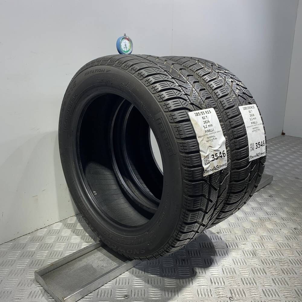 Gomme Usate 185 55 R15 82T Pirelli Snowcontrol Winter 190 Serie 3 74% Invernali | Gomme Usate | PrimaGomme.it PIRELLI Snowcontrol Winter 190 Serie 3 185/55 R15 82T, dettaglio fotografico 6