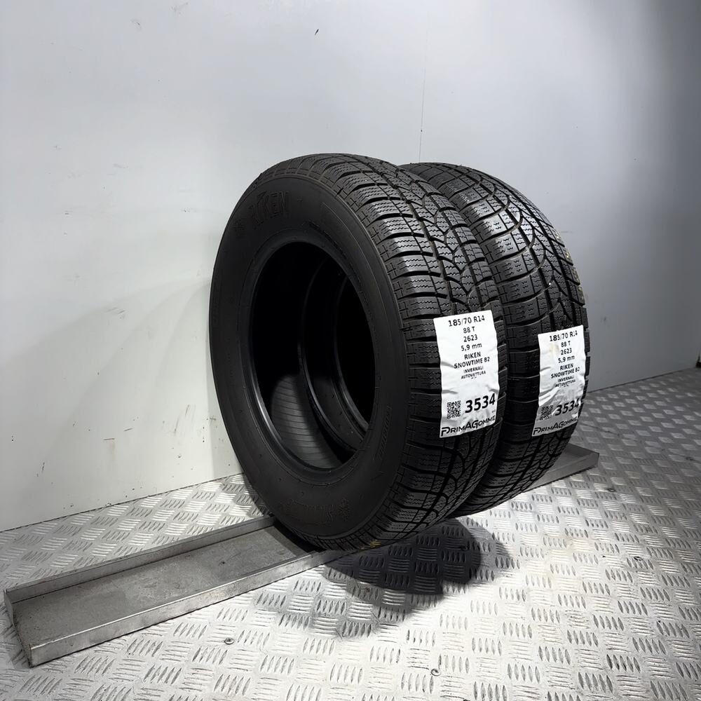Gomme Usate 185 70 R14 88T Riken Snowtime B2 84% Invernali | Gomme Usate | PrimaGomme.it RIKEN Snowtime B2 185/70 R14 88T, dettaglio fotografico 6