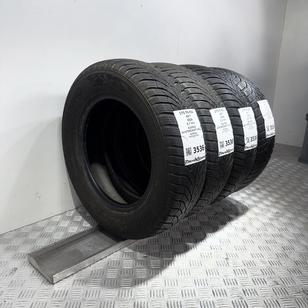 Gomme Usate 175 70 R14 84T Kumho Wintercraft WP52 71% Invernali | Gomme Usate | PrimaGomme.it Kumho Wintercraft WP52 175/70 R14 84T, dettaglio fotografico 6