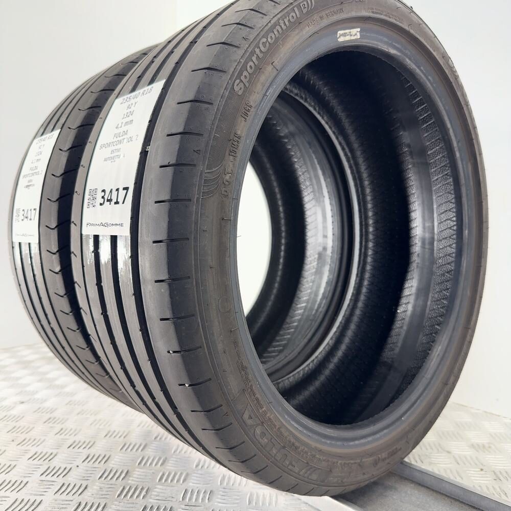 Gomme Usate 235 40 R18 92Y FULDA SPORTCONTROL 2 Estive | Gomme Usate | PrimaGomme.it FULDA SPORTCONTROL 2 235/40 R18 92Y: fino a 300 km/h, dettaglio fotografico 7