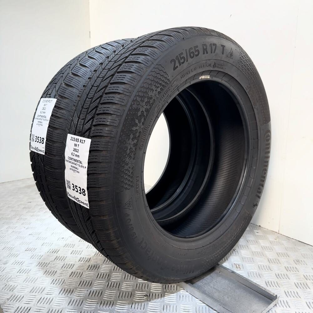 Gomme Usate 215 65 R17 99T Continental Wintercontact TS 870 P 89% Invernali | Gomme Usate | PrimaGomme.it CONTINENTAL Wintercontact TS 870 P 215/65 R17 99T, dettaglio fotografico 7