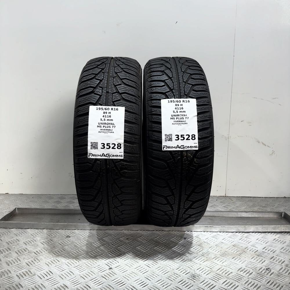Gomme Usate 195 60 R16 89H Uniroyal MS Plus 77 79% Invernali | Gomme Usate | PrimaGomme.it UNIROYAL MS PLUS 77 195/60 R16 89H, dettaglio fotografico 14