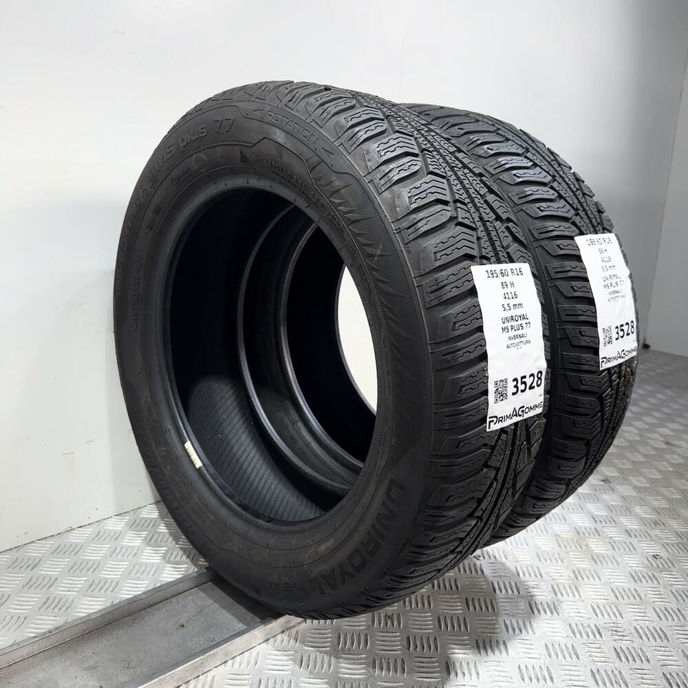 Gomme Usate 195 60 R16 89H Uniroyal MS Plus 77 79% Invernali | Gomme Usate | PrimaGomme.it UNIROYAL MS PLUS 77 195/60 R16 89H, dettaglio fotografico 15