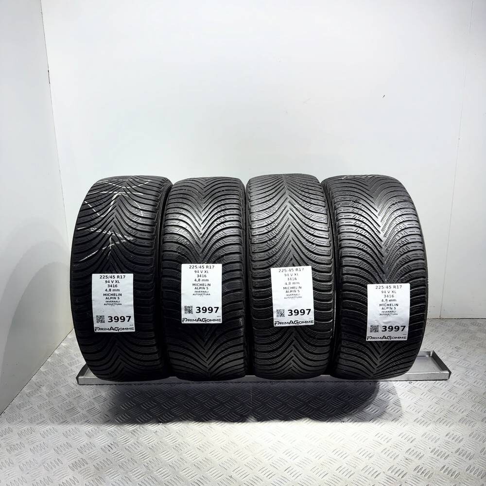 Gomme Usate 225 45 R17 94V XL Michelin Alpin 5 Invernali | Gomme Usate | PrimaGomme.it Gomme usate MICHELIN Alpin 5 225/45 R17 94V