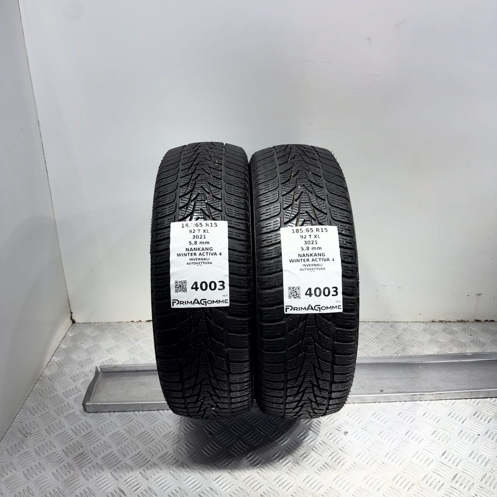 Gomme Usate 185 65 R15 92T XL Nankang Winter Activa 4 83% Invernali | Gomme Usate | PrimaGomme.it Gomme usate NANKANG Winter Activa 4 185/65 R15 92T
