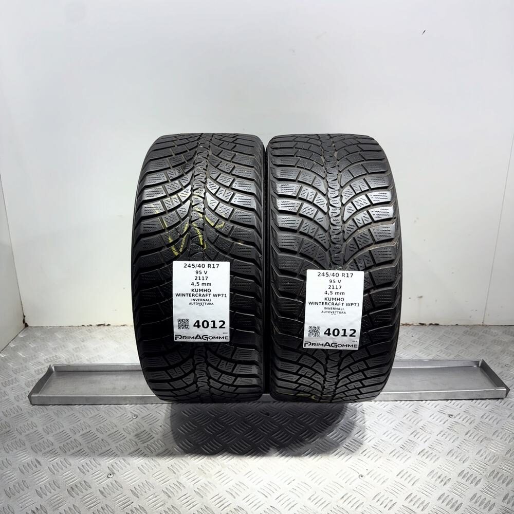 Gomme Usate 245 40 R17 95V Kumho Wintercraft WP71 Invernali | Gomme Usate | PrimaGomme.it Gomme usate Kumho Wintercraft WP71 245/40 R17 95V