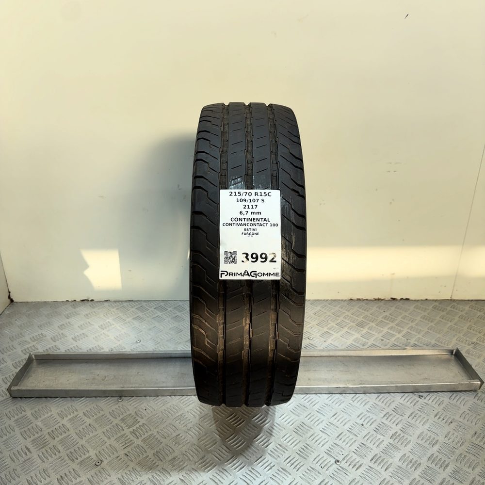 Gomma Usata 215 70 R15C 109/107S Continental Contivancontact 100 96% Estivo | Gomme Usate | PrimaGomme.it Gomma usata CONTINENTAL ContiVanContact 100 215/70 R15C 109/107S